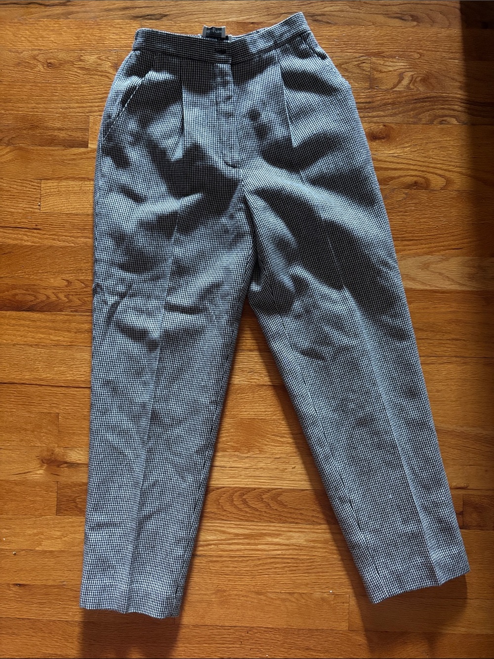 Vintage women’s Houndstooth Dress Pants - Gray